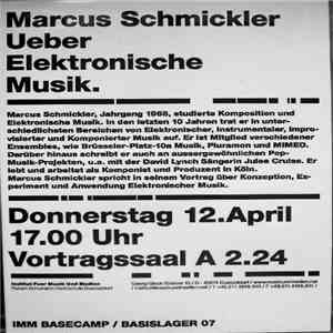 Marcus Schmickler - Ueber Elektronische Musik. FLAC