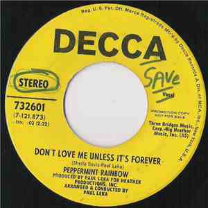 The Peppermint Rainbow - Don't Love Me Unless It's Forever FLAC