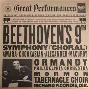 Ludwig van Beethoven, Lucine Amara, Lili Chookasian, John Alexander , John Macurdy, The Philadelphia Orchestra, Eugene Ormandy, Mormon Tabernacle Choir, Richard P. Condie - Beethoven's 9th Symphony ("Choral") FLAC