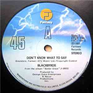 The Blackbyrds - Don't Know What To Say / Rock Creek Park FLAC