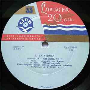 S. Vainiūnas, Visasajunginio Radijo Didysis Simfoninis Orkestras - Simfonija Cis Moll Op. 27 FLAC