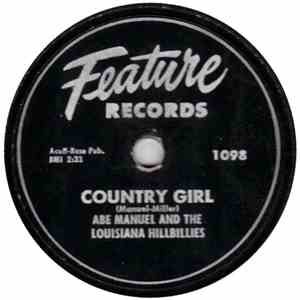 Abe Manuel And The Louisiana Hillbillies - Country Girl / Hippy Ti-Yo FLAC