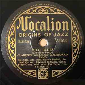 Clarence Williams' Washboard Band - Cushion Foot Stomp / P.D.Q. Blues FLAC