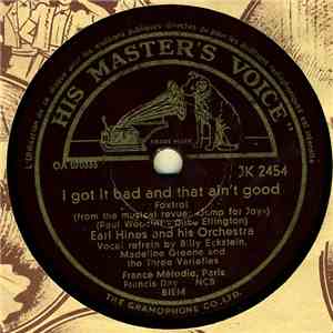 Earl Hines And His Orchestra - I Got It Bad And That Ain't Good / I Never Dreamt FLAC