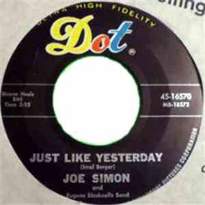 Joe Simon - Just Like Yesterday / Only A Dream FLAC