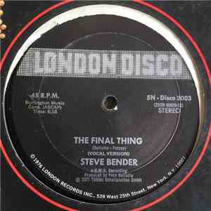 Steve Bender - The Final Thing FLAC