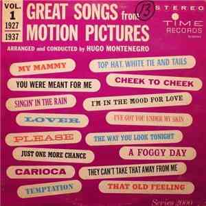 Hugo Montenegro - Great Songs From Motion Pictures (Vol. 1) (1927-1937) FLAC