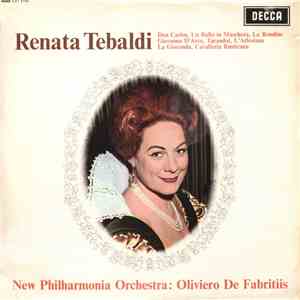 Renata Tebaldi, New Philharmonia Orchestra : Oliviero De Fabritiis - Recital FLAC