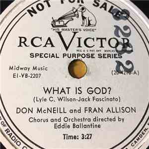 Don McNeill  And Fran Allison - What Is God? / May The Angels Sleep On Your Pillow FLAC